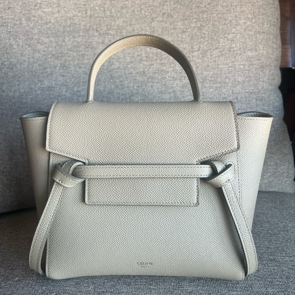 Celine Nano Belt Bag in Light Taupe!